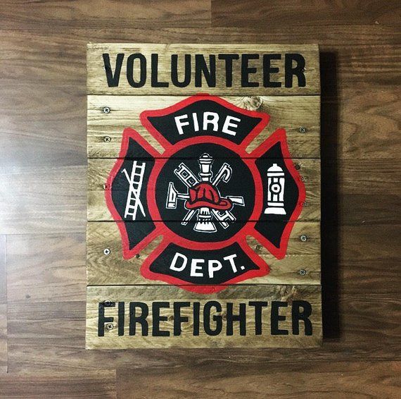 Firefighter wooden sign is an amazing gift for firefighter lovers!