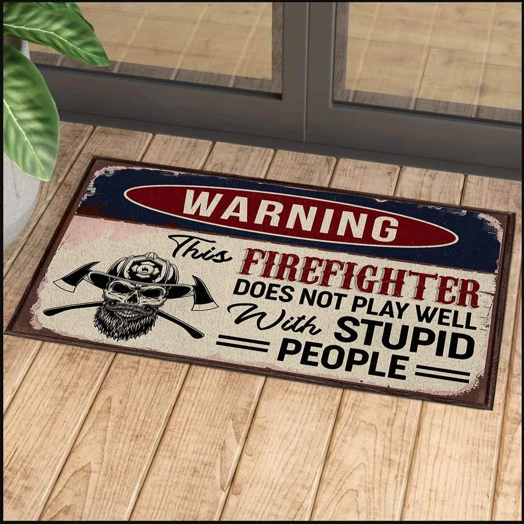 Top Fun Firefighter Door Mat You Might Want to Get