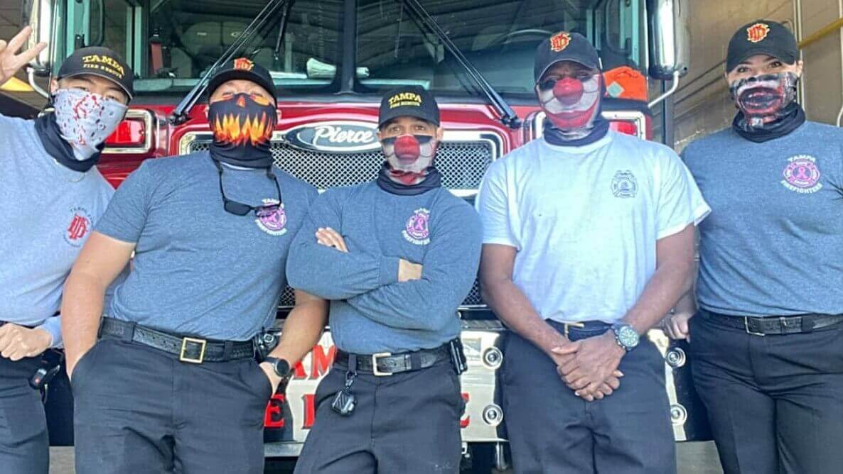 firefighter cap designs and face masks